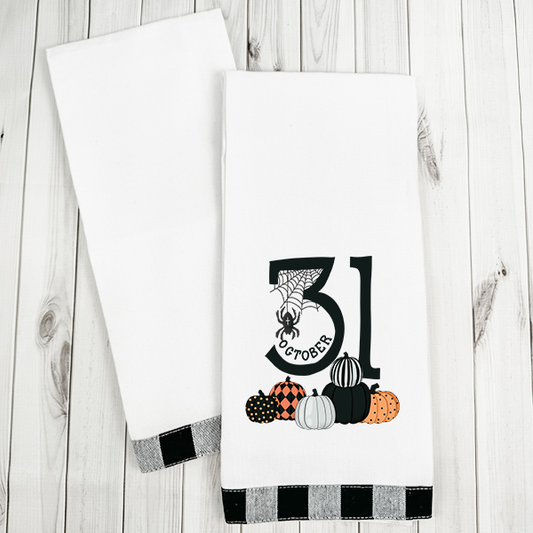 31 October with Pumpkins Transfer
