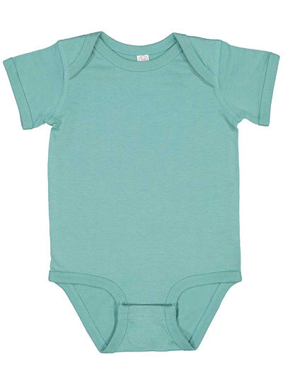 Fine Jersey Ribbed Knit Baby Onesie