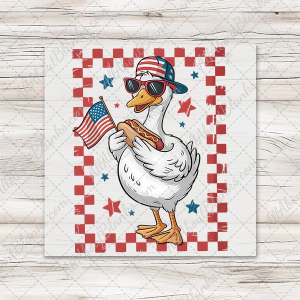 4th Of July Boy Goose Transfer