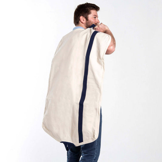 Heavy Canvas Garment Bag - Natural