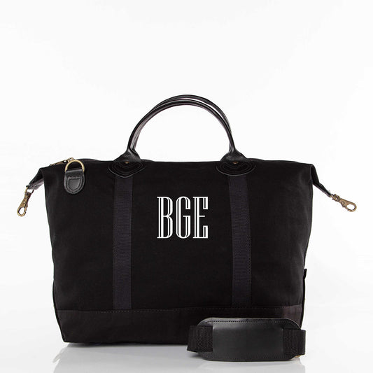 Black Travel Weekender Tote