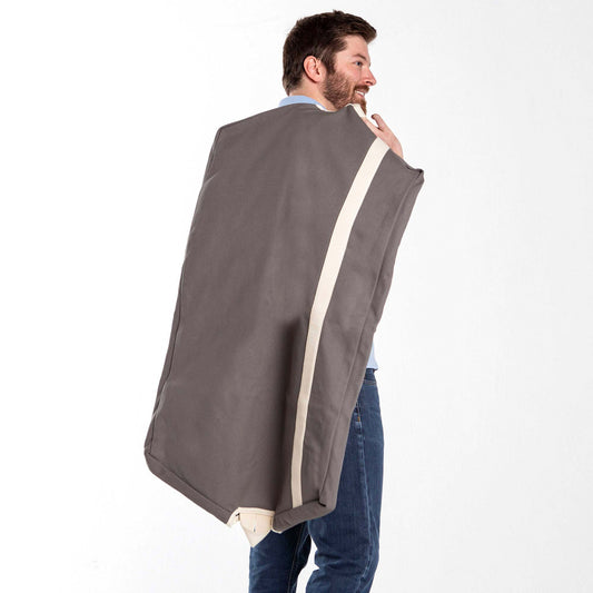 Heavy Canvas Garment Bag - Grey