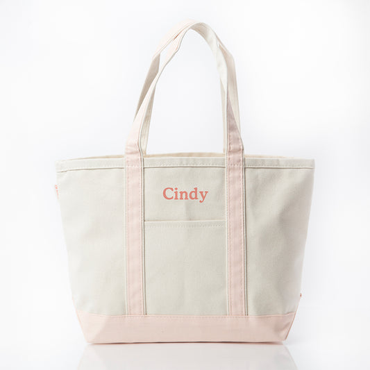 Medium Boat Tote - Powder Pink