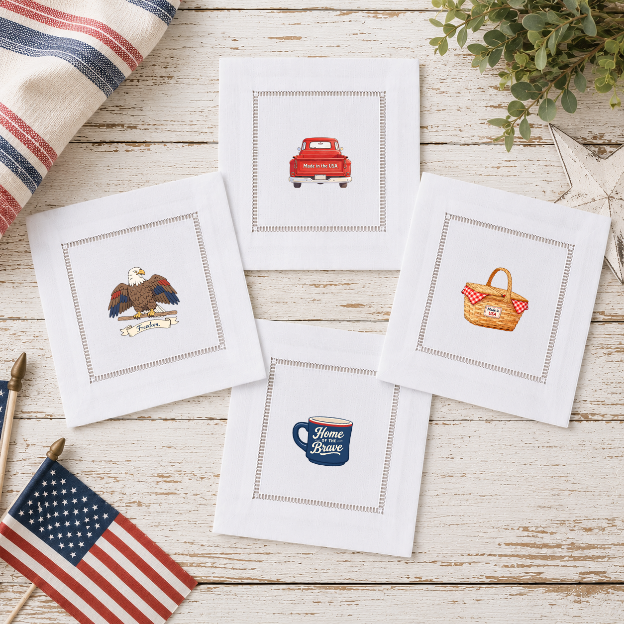 All American 2 - COCKTAIL NAPKIN SIZE