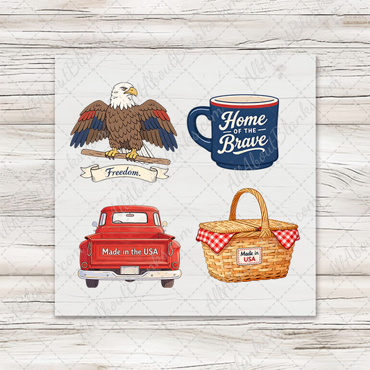 All American 2 - COCKTAIL NAPKIN SIZE