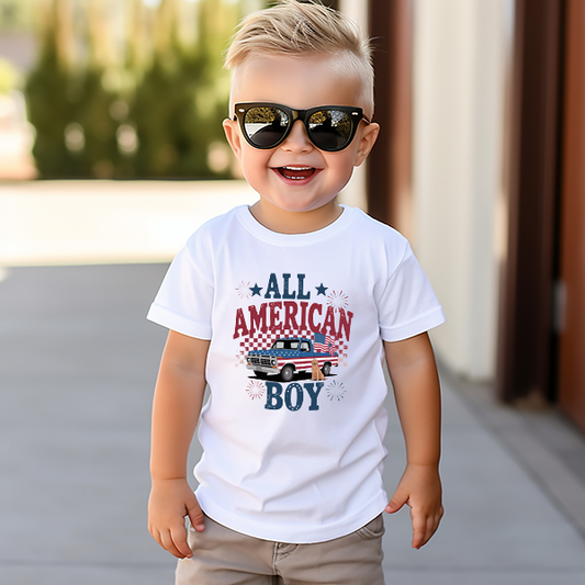 All American Boy Truck And Dog Transfer