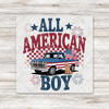 All American Boy Truck And Dog Transfer