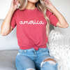 America Script Transfer - T-SHIRT SIZE