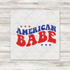 American Babe Transfer - ONESIE SIZE