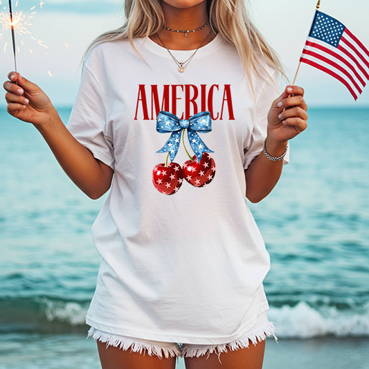 American Cherries Transfer - T-SHIRT SIZE