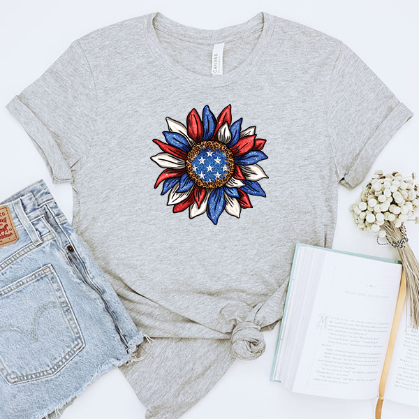 American Sunflower Transfer - T-SHIRT SIZE