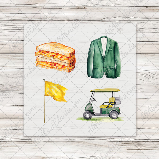 Augusta Golf Set - COCKTAIL NAPKIN SIZE