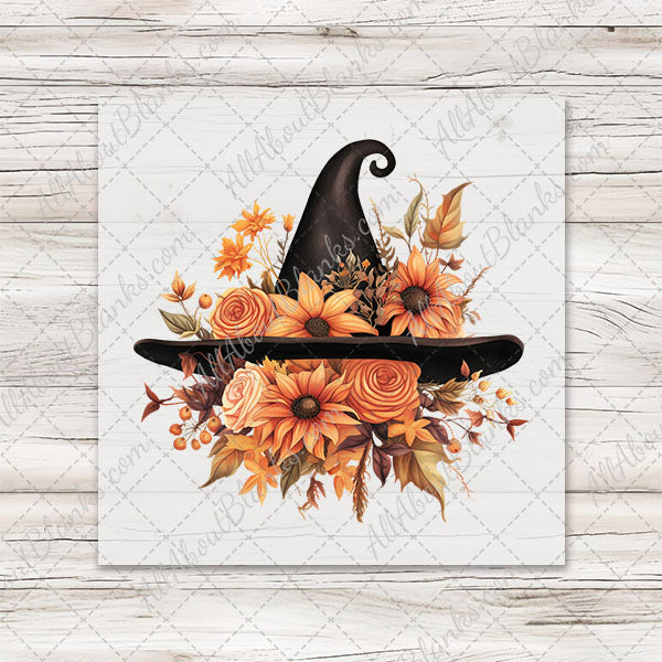 Autumn Witch Hat Transfer