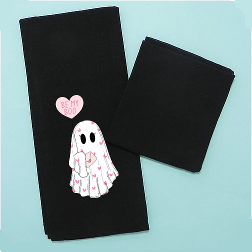 Be My Boo Valentines Ghost DTF Transfer
