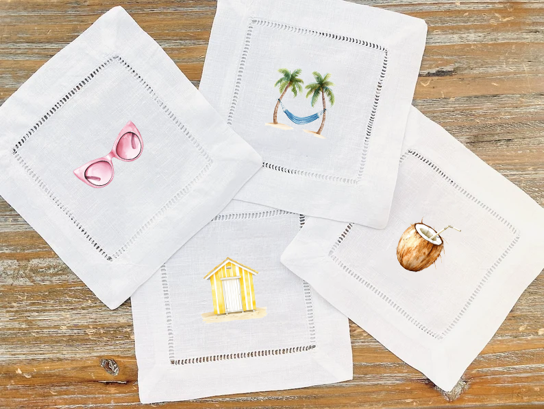 Beach Bliss 1 - COCKTAIL NAPKIN SIZE