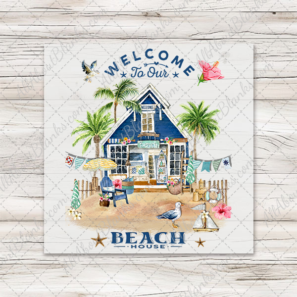 Beach House Welcome Sign Transfer