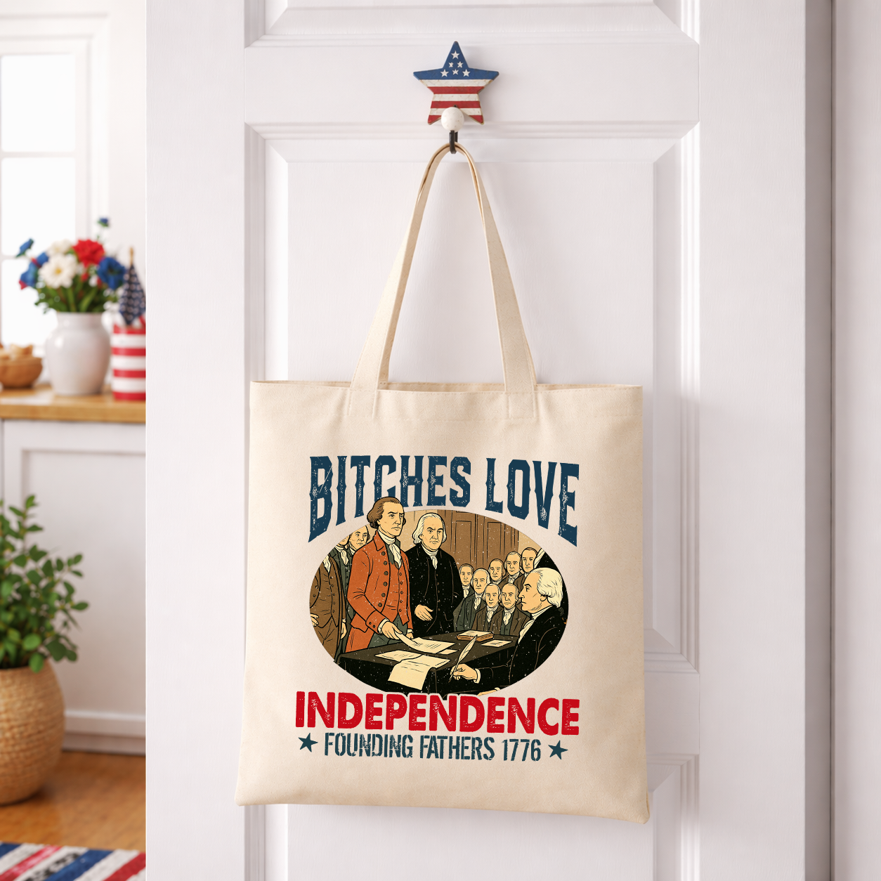 Bitches Love Independence Transfer - T-SHIRT SIZE