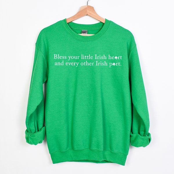 Bless Your Little Irish Heart DTF Transfer - T-SHIRT SIZE