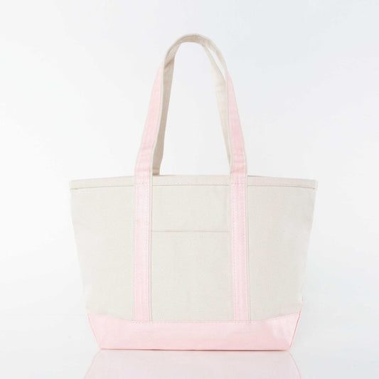 Medium Boat Tote - Metallic Rose Gold