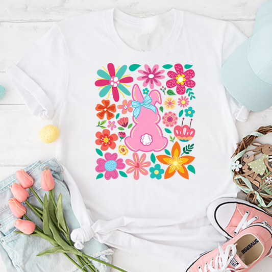 Boho Easter Bunny Transfer - T-SHIRT SIZE