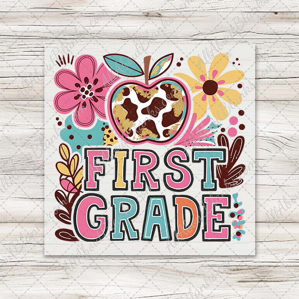 Boho Floral Grades Back To School Transfers