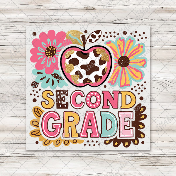 Boho Floral Grades Back To School Transfers