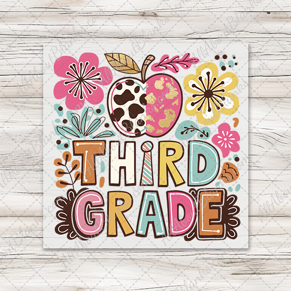 Boho Floral Grades Back To School Transfers