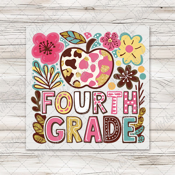 Boho Floral Grades Back To School Transfers