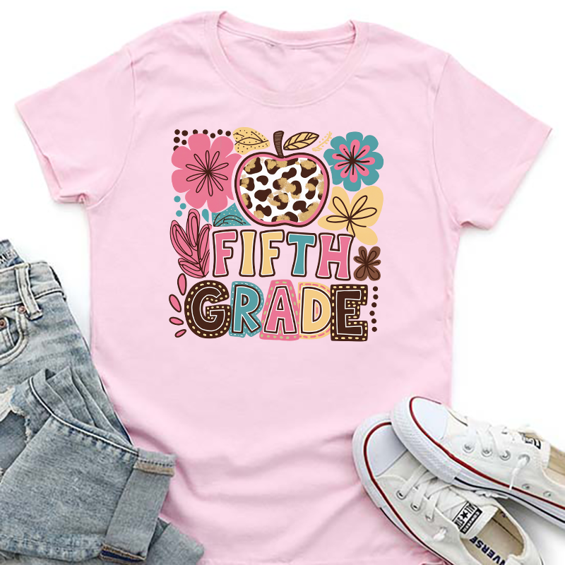 Boho Floral Grades Back To School Transfers