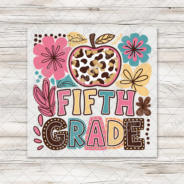 Boho Floral Grades Back To School Transfers