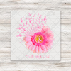 Breast Cancer Daisy Transfer - T-SHIRT SIZE