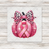 Breast Cancer Pink Glitter Pumpkin Transfer - T-SHIRT SIZE
