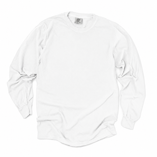 Comfort Colors Adult Heavyweight Long-Sleeve Tee - White