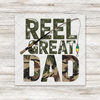 Camo Reel Great Dad Fishing Transfer