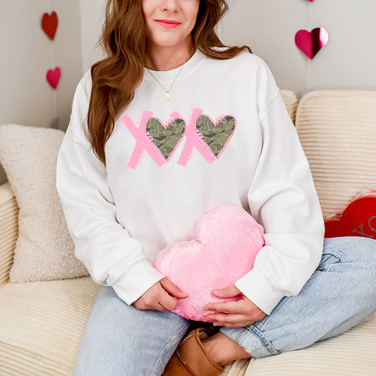 Camo XOXO DTF Transfer - T-SHIRT SIZE