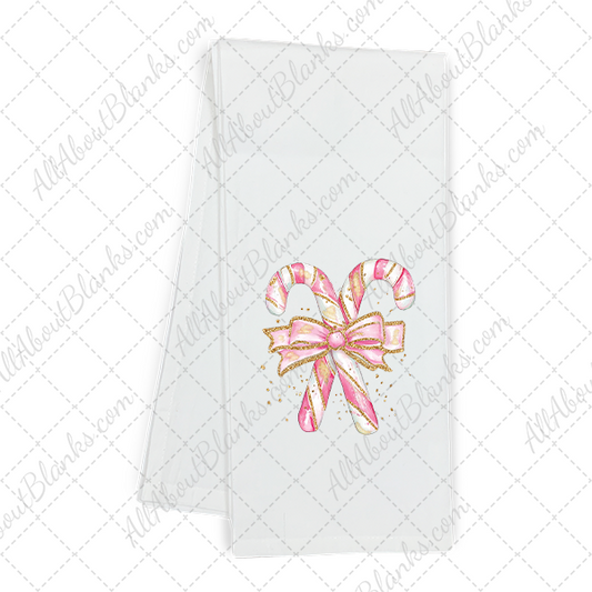 Candy Cane Coquette Bow Transfer