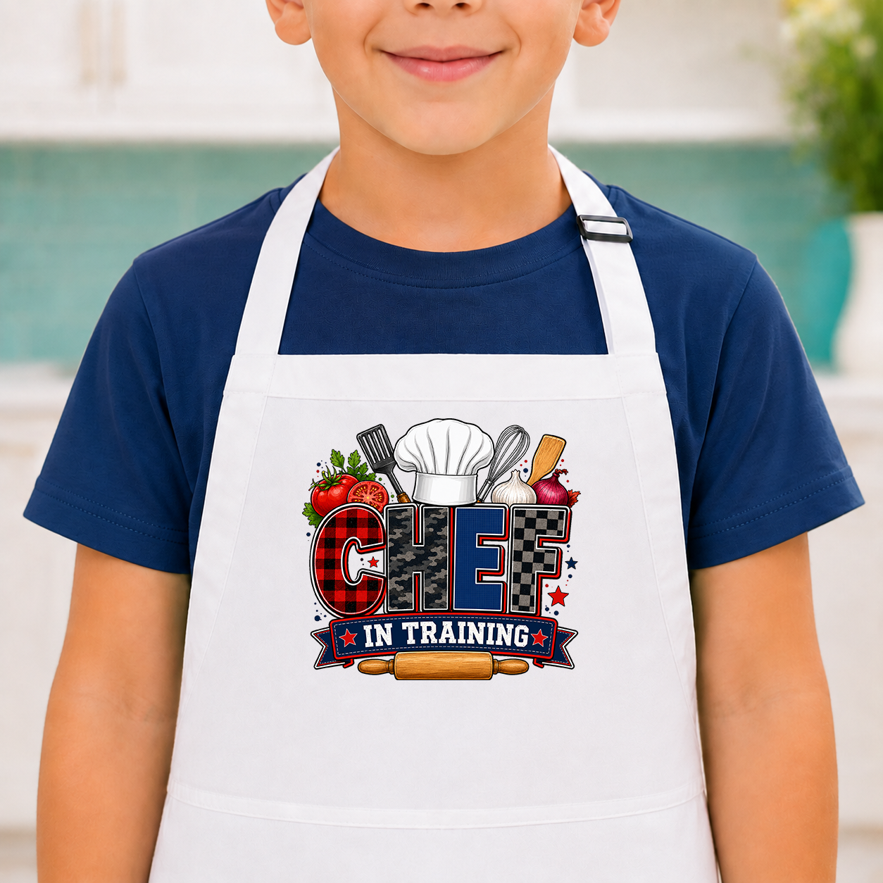 Chef In Training Transfer - Boy Navy