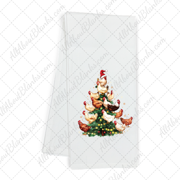 Chickens Christmas Tree Transfer