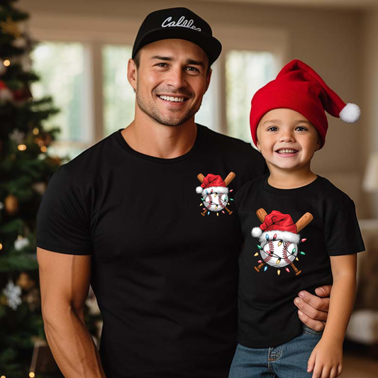 Christmas Baseball Transfer