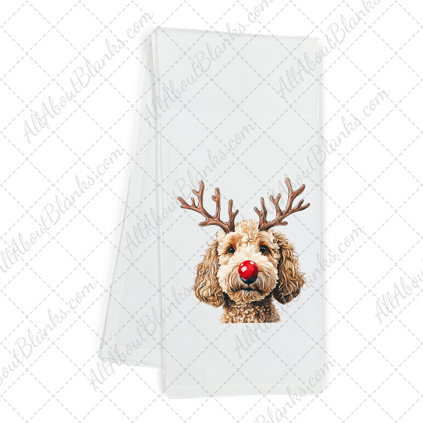 Christmas Golden Doodle Head Transfer