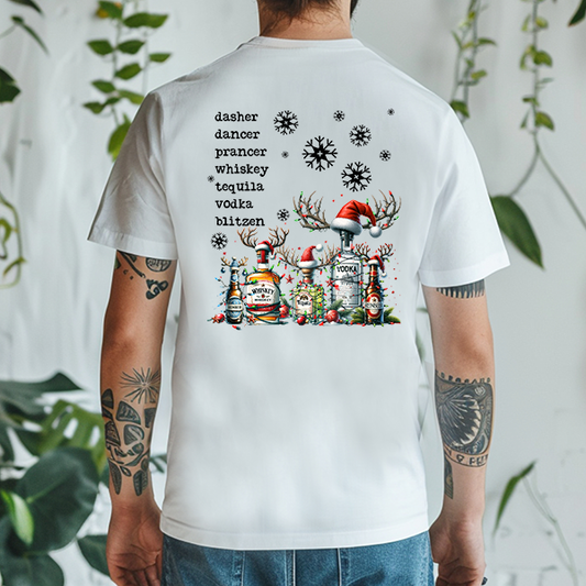Christmas Liquors Transfer - T-SHIRT SIZE