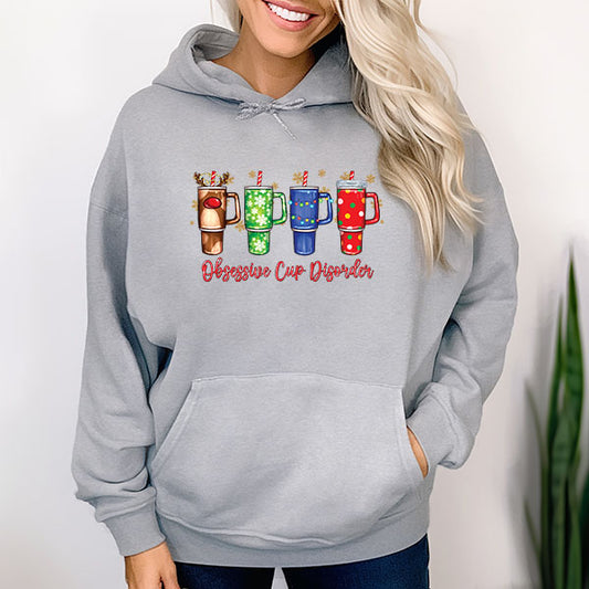 Christmas Obsessive Cup Disorder Transfer - T-SHIRT SIZE