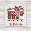 CUSTOM PERSONALIZED Christmas Teacher Pencils Coquette Transfer