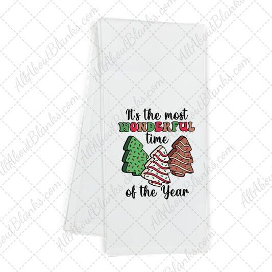 Christmas Cakes Most Wonderful Time Transfer