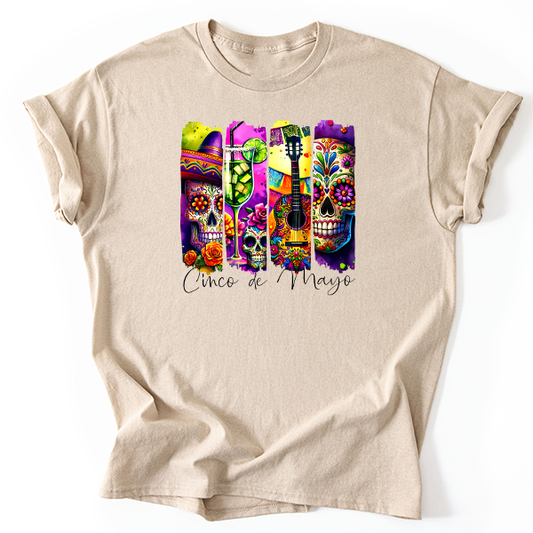 Cinco De Mayo Brushstroke Transfer - T-SHIRT SIZE