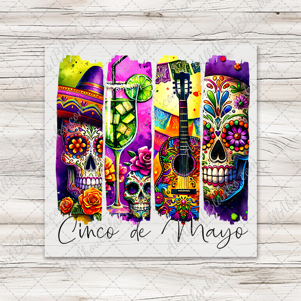 Cinco De Mayo Brushstroke Transfer - T-SHIRT SIZE