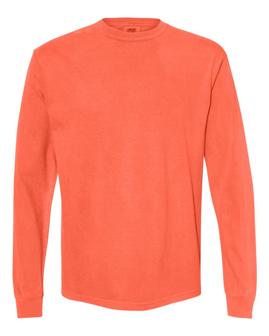 Comfort Colors Adult Heavyweight Long-Sleeve Tee - Neon Red Orange