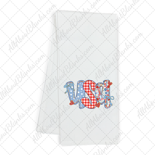 Coquette USA Glitter Border Transfer