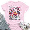 Crazy to Quilt Flamingos Transfer - T-SHIRT SIZE