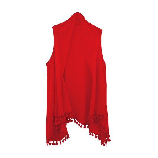 Knit Tassel Vest